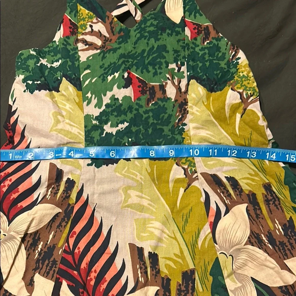 Vintage Maui Hawaii girls dress Floral  Dress Tropical Print